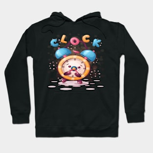 clock cartoon Hoodie